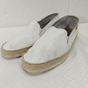 Verbenas Noelia White Leather Loafer‎ Flats Shoes Size 40 Womens
